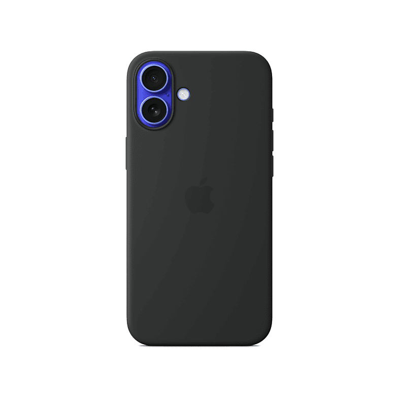 Apple MagSafe-rögzítésű iPhone 16 Plus szilikontok fekete (MYY93ZM/A) (MYY93ZM/A)