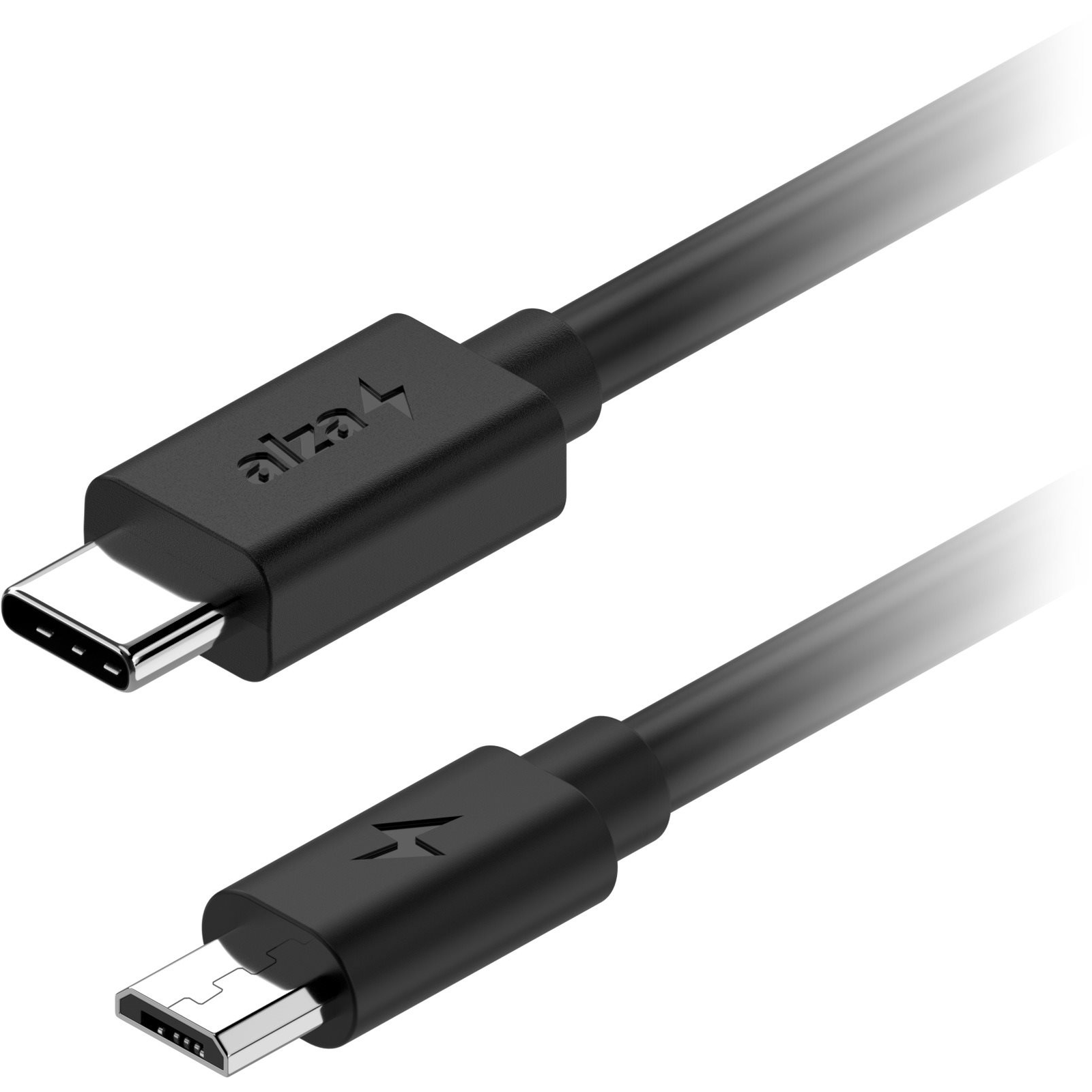 AlzaPower Core USB-C to Micro USB 2.0 0.5m, fekete (APW-CBTCMU01)