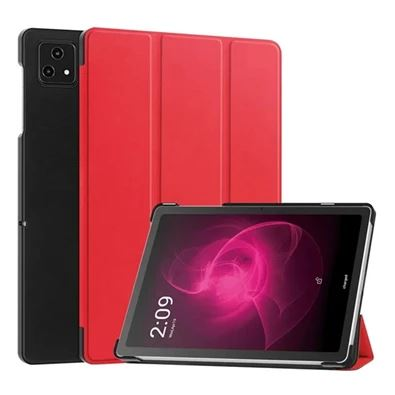 Gigapack T Tablet 5G (2023) bőr hatású fliptok piros (GP-153199)