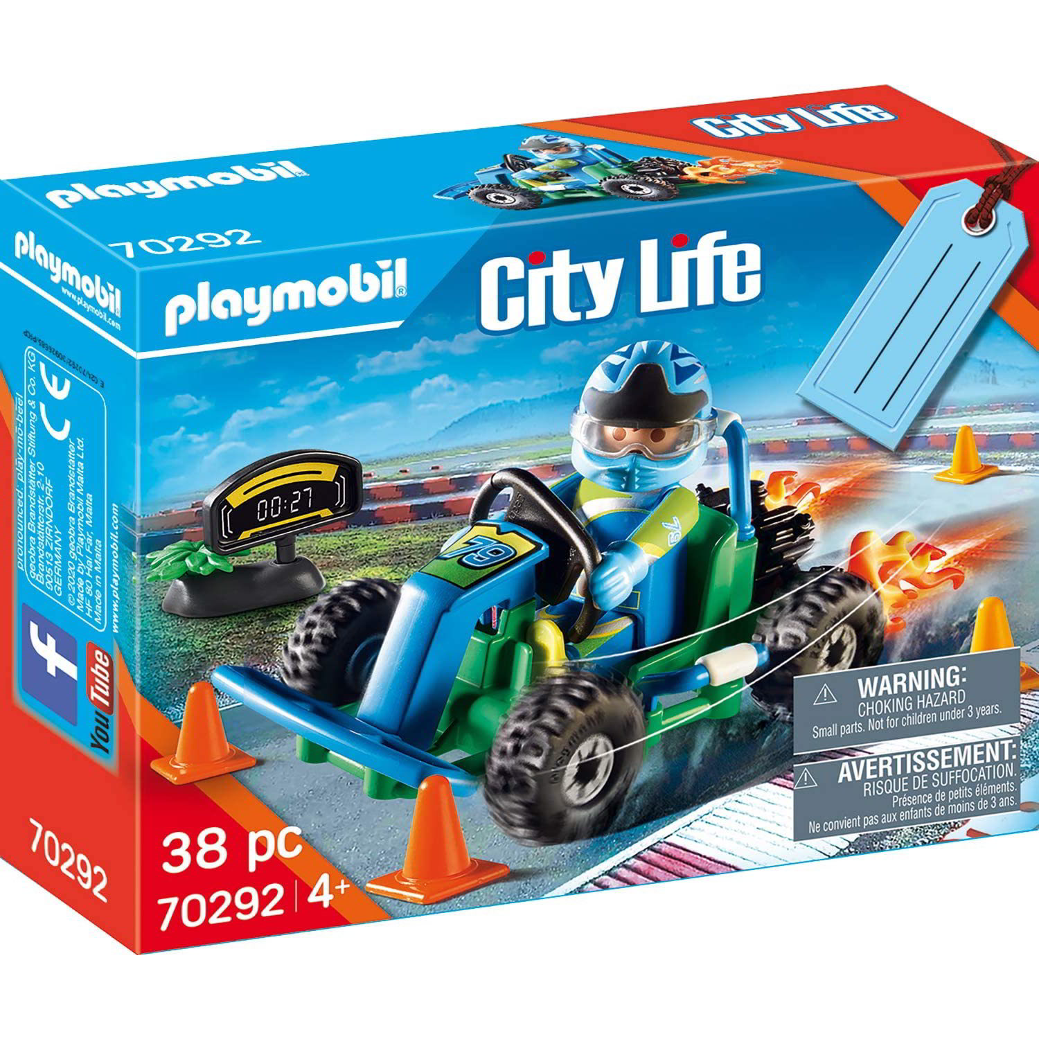 Playmobil Gokart versenypálya játék (70292)