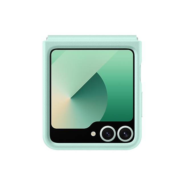 Samsung Galaxy Z Flip6 vegán bőrtok mentaszínű (EF-VF741PMEGWW) (EF-VF741PMEGWW)