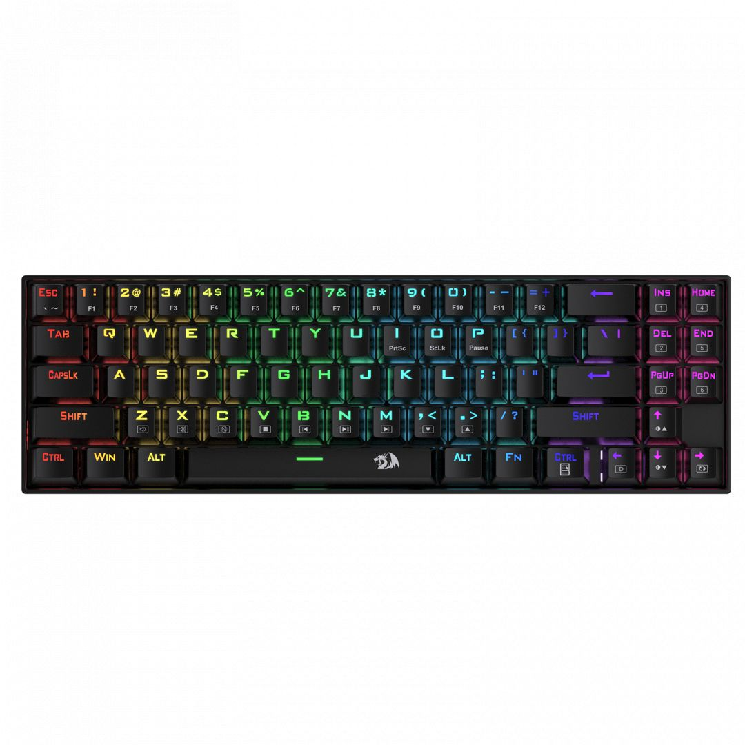 Redragon Deimos, Wired & Wireless Mechanical keyboard, RGB, red switch Black HU (K599-KRS_RED_HU)