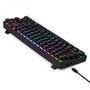 Redragon Deimos, Wired & Wireless Mechanical keyboard, RGB, red switch Black HU