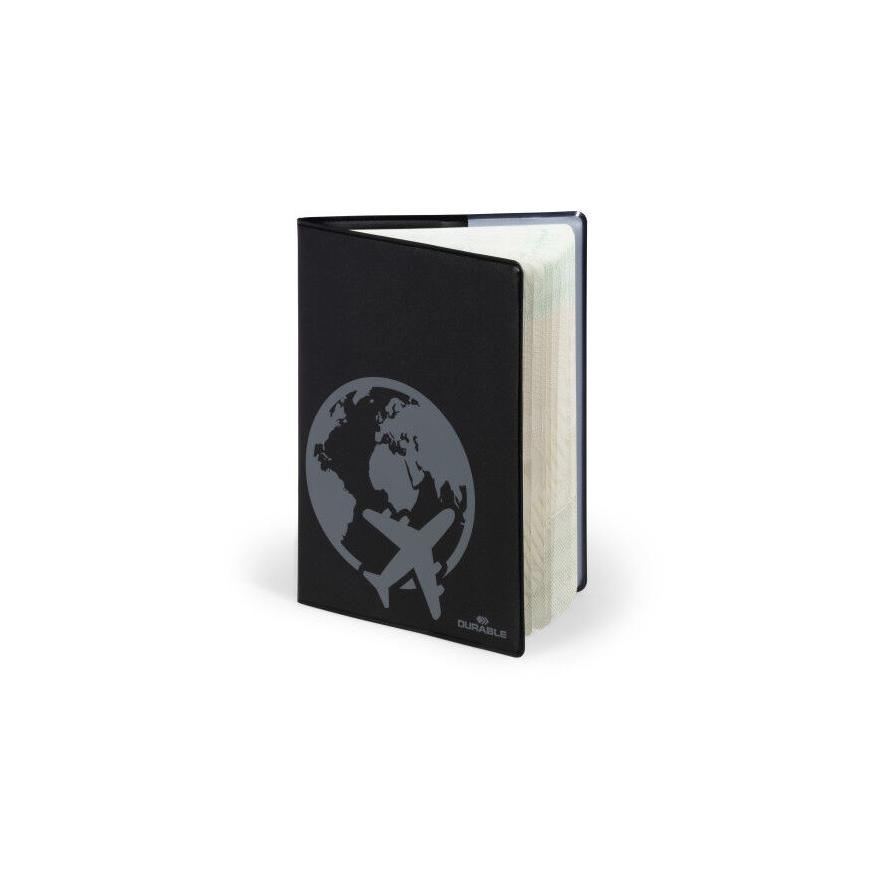 DURABLE Reisepasshülle 189x129mm RFID SECURE schwarz (214401) (214401)