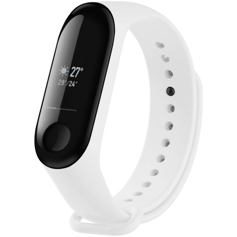 FIXED Silicone Strap Xiaomi Mi Band 3/4 - fehér (FIXSSTB-1414-WH)
