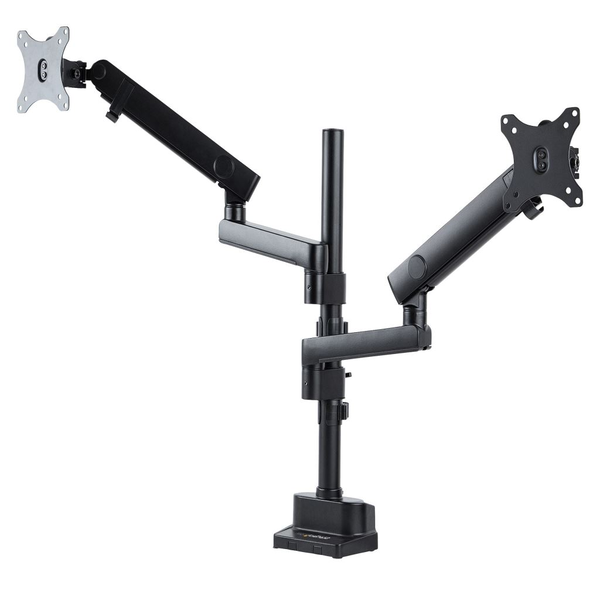 StarTech.com ARMDUALPIVOT skærmbeslag og -stativer 81,3 cm (32") Sort Skrivebord
