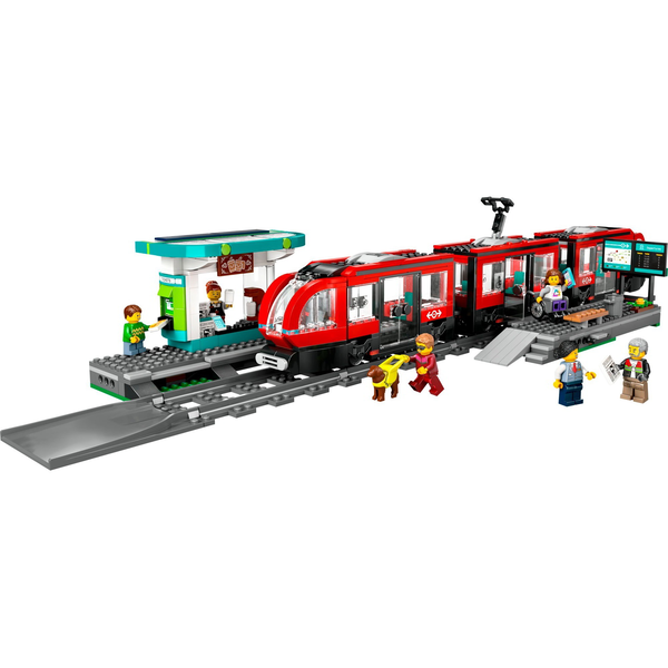 LEGO CITY TRAINS STATION AND TRAMS IN THE CITY CENTER 60423