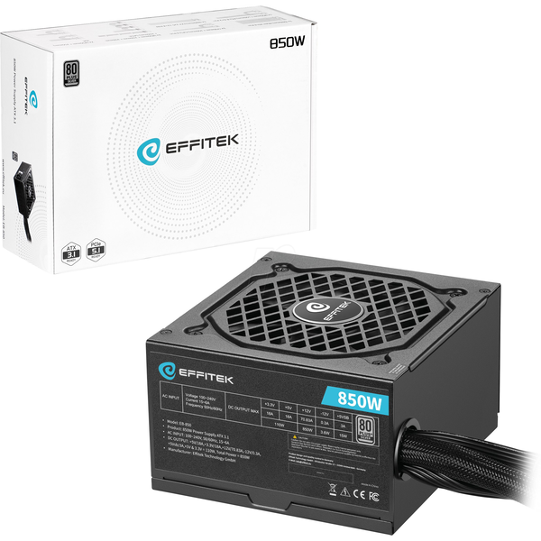 EFFITEK Netzteil 850W Silver ATX 3.1, PCI 5.1