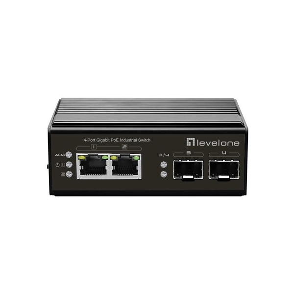 LevelOne IGP-0432 мрежов суич Неуправляем Gigabit Ethernet (10/100/1000) Захранване по Ethernet (PoE) Черен