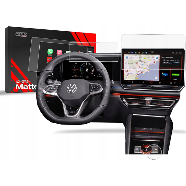  GrizzGlass Folia matowa GrizzGlass CarDisplay Protection do Volkswagen VW Tiguan 3 13" 2024 [3w1]