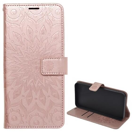 Gigapack Apple iPhone 16 Pro mandala mintás fliptok rozéarany (GP-160210) (GP-160210)