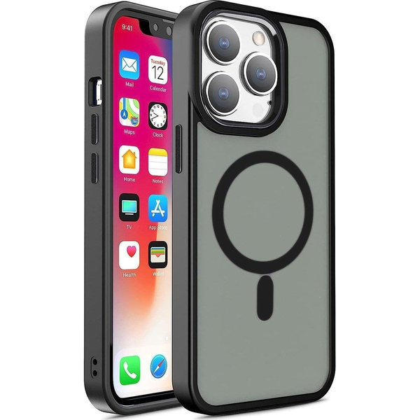 Armor Mágneses iPhone 14 Plus Magsafe Color Matt Tok - Fekete