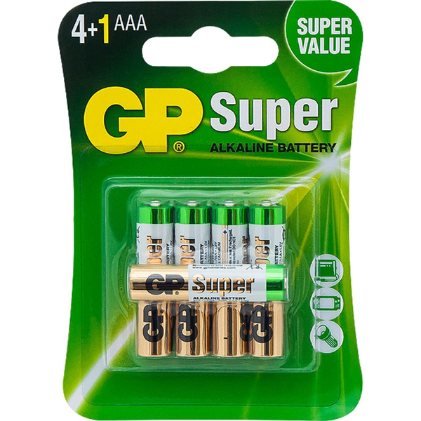 GP Recyko Bateria alkaliczna AAA/LR03 GP ReCyko Super Alkaline G-TECH - 5 sztuk