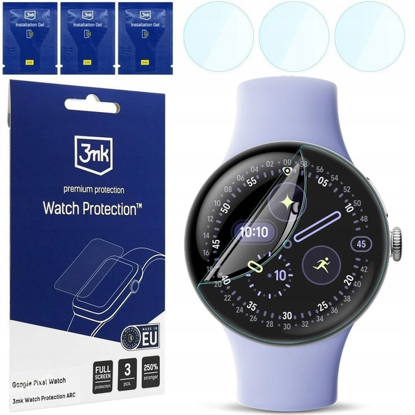 3x Ochranná Fólie na hodinky Google Pixel Watch 4 41mm, 3mk, ochrana