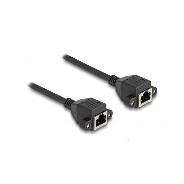 Delock RJ50 S/FTP -> RJ50 S/FTP F/F adatkábel 0.25m fekete