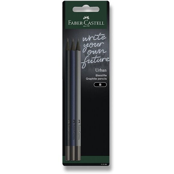 FABER-CASTELL Urban B, háromszög alakú - 3 darabos készlet