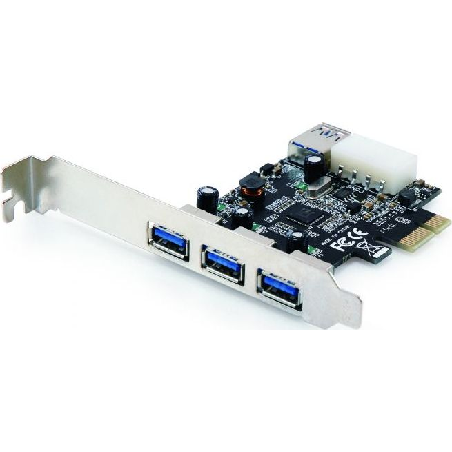Conceptronic C4USB3EXI USB3.0 bővítőkártya, 3+1 port, PCI-E (C4USB3EXI)