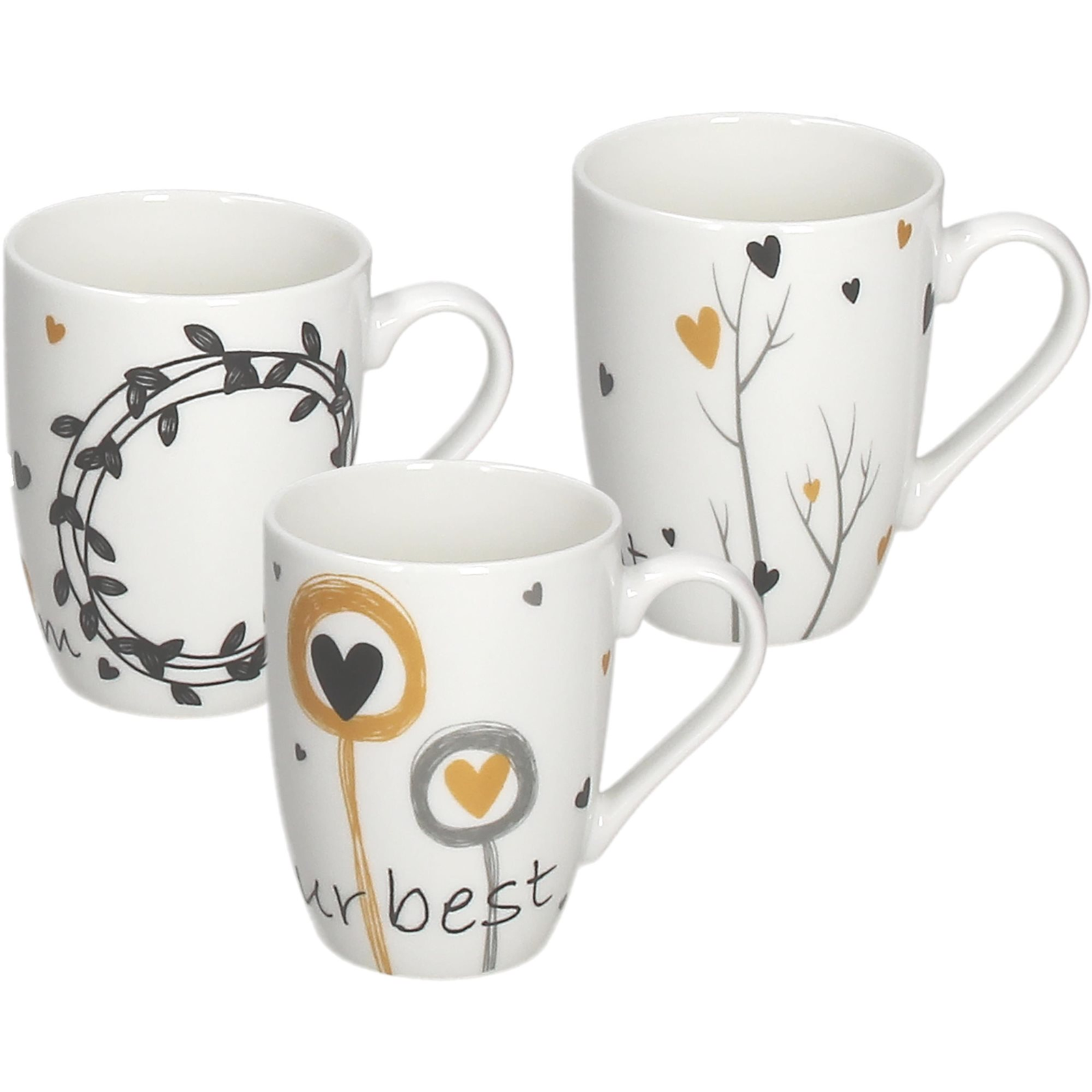 Tognana 6 db-os bögre készlet 330ml IRIS GOLDY (IR614335563)