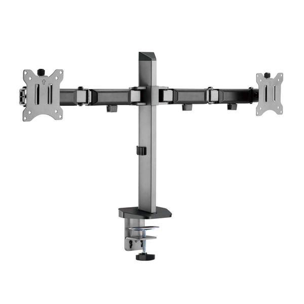 White Shark Amenhotep II Gaming 17"-32" Monitor asztali tartó - Ezüst (2 kijelző)