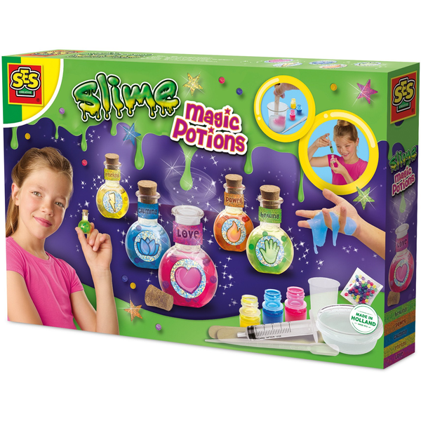 SES Creative - Slime Mix It Magic Potions - Maak je eigen magische slijm potions - Meng jouw slijm en giet het in de flesjes - Versier de flesjes – Magic slime - Slijmset