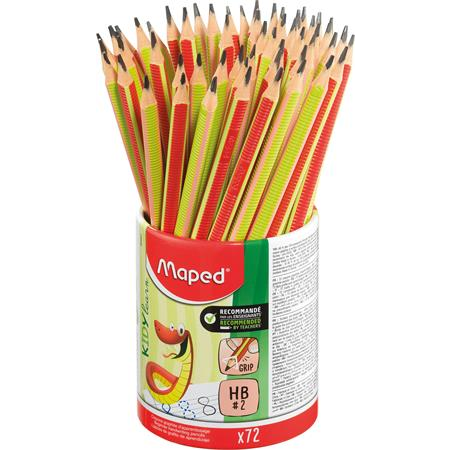 Maped Írástanuló grafitceruza, ceruzatartó, HB, háromszögletű,  "Kidy Learn" (IMA854601)