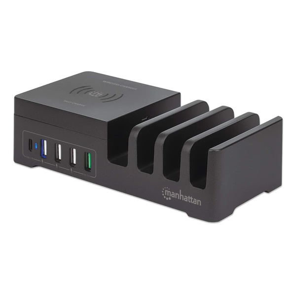 Manhattan 102230 ladestation organisator Sort