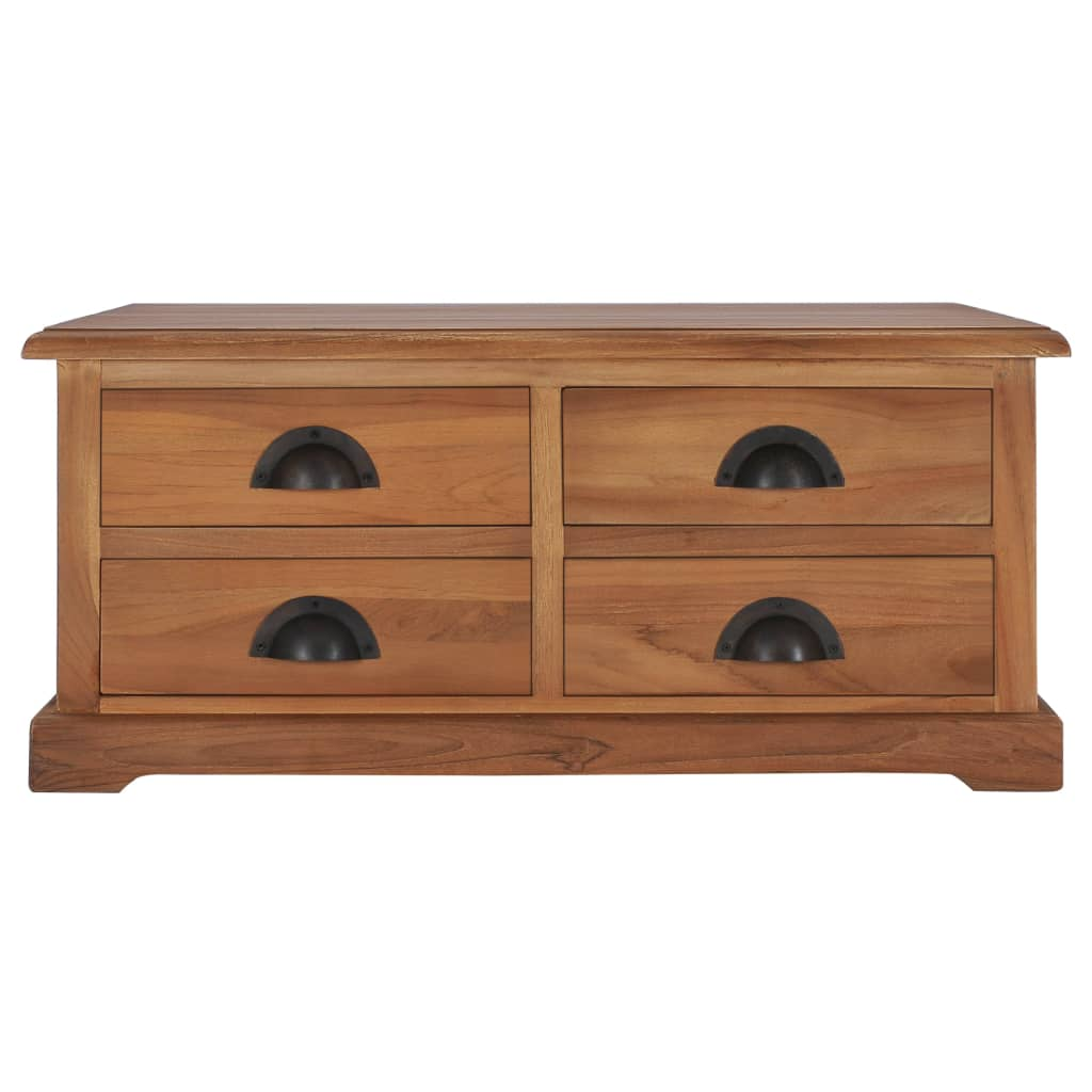 tömör tíkfa dohányzóasztal 68 x 68 x 30 cm (286274)