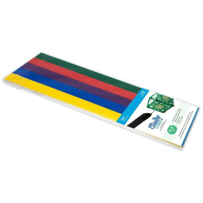 3Doodler CREATE FILAMENT PLA 5 COLORS PL-MIXNEW2 Polilaktánsav (PLA) Kék, Zöld, Lila, Vörös, Sárga 2 g (PL-MIXNEW2)