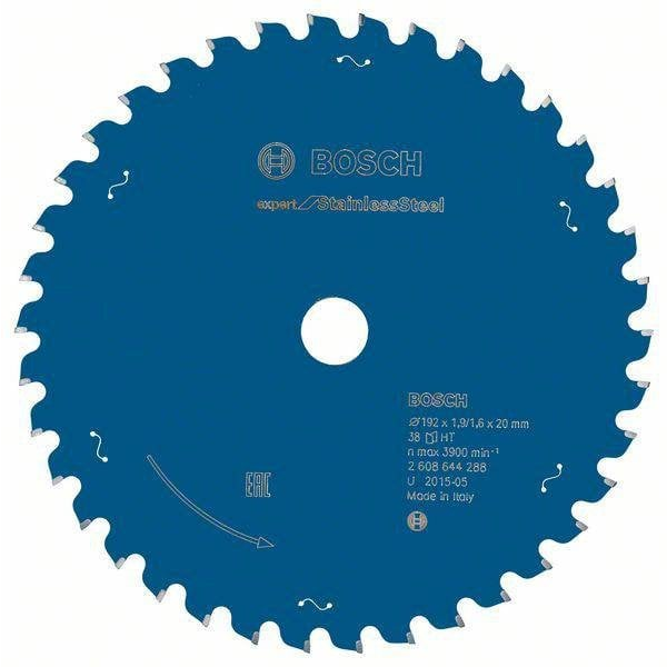 Bosch EXPERT Stainless Steel körfűrészlap 192x1,9/1,6 20 T38 fog, HLTCG, rozsdamentes acélhoz