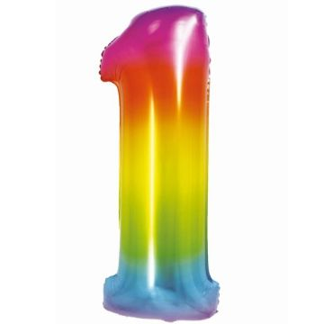 Godan Szivárvány színű, számos fólia lufi, 76 cm - 1 (CH-STC1) (CH-STC1)