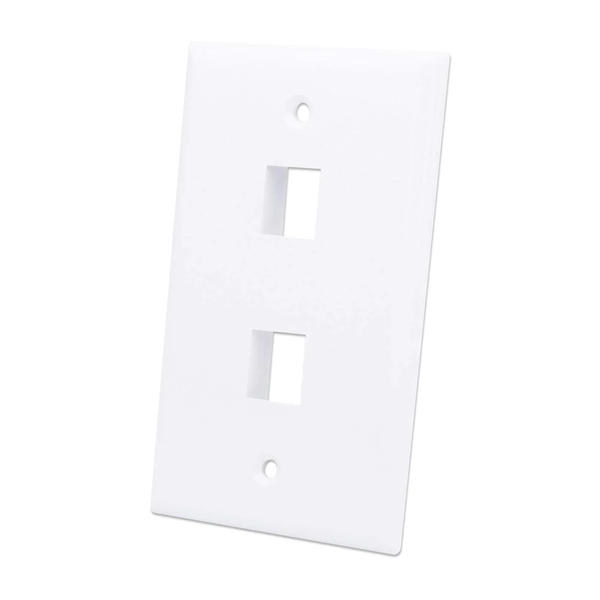 Intellinet 163293 Placca copripresa e copri interruttori Bianco