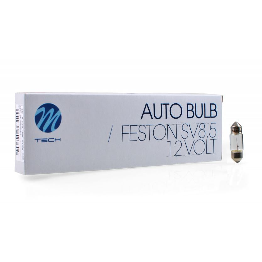 M-Tech C10W, SV8.5 31mm szofita halogén izzó 12V - 10W 1db (72Z42) (72Z42)