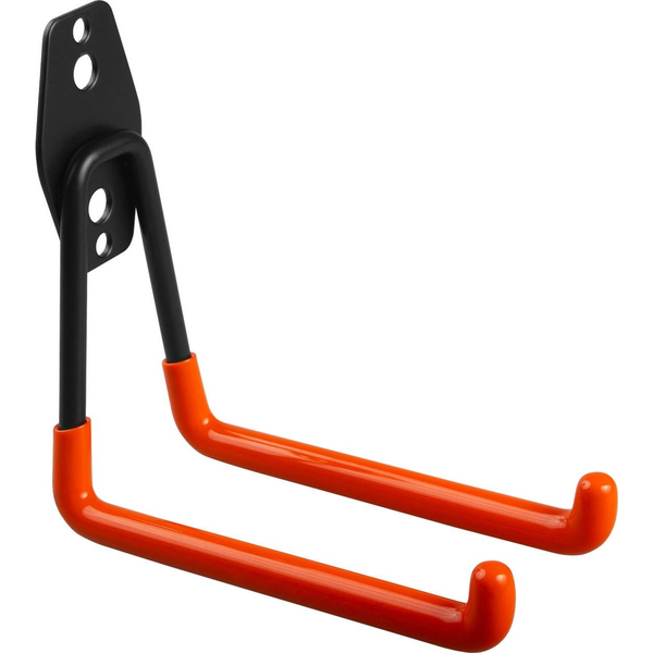 Maclean Mc-443 Gancho De Garaje, Soporte De Pared Para Neumáticos, Herramientas, Escalera, Bicicleta, Gancho De Pared Para Organización, Gancho Doble De Almacenamiento, Colgador De Herramientas (carga Máx.: 50 Kg)