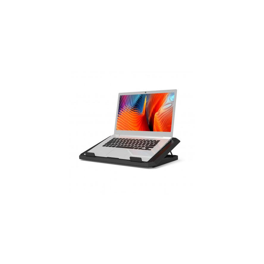 Port Designs 901099 17" laptop hűtőpad - Fekete (901099)