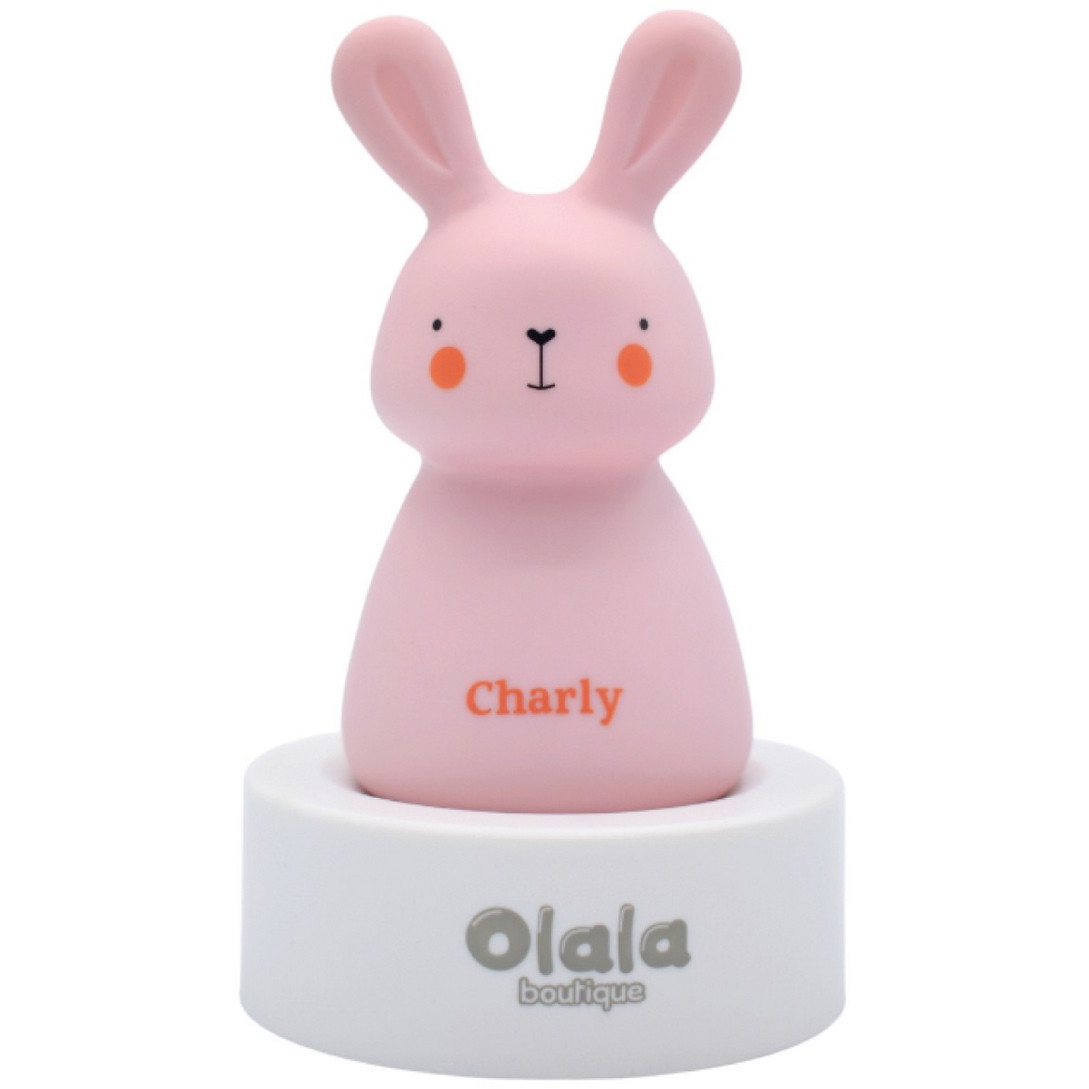 Olala Boutique Nyuszi formájú éjjeli fény 50 Lumen - Rózsaszín (OLB-XY-GR-31-1P)