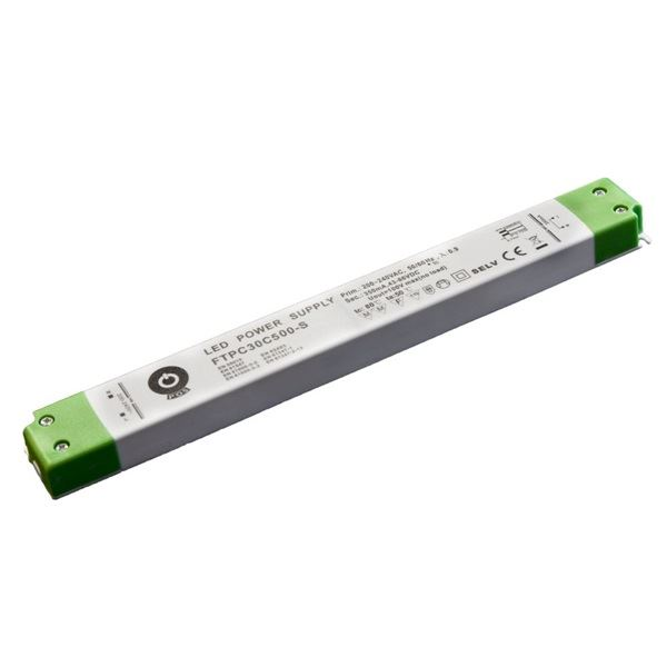 POS Power FTPC30C500-S 500mA/30~60V 30W IP20 vékony LED tápegység (FTPC30C500-S)