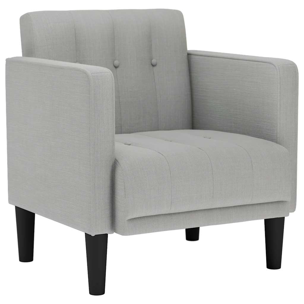 felhőszürke szövet kanapészék karfás szék 53 cm (4100551)