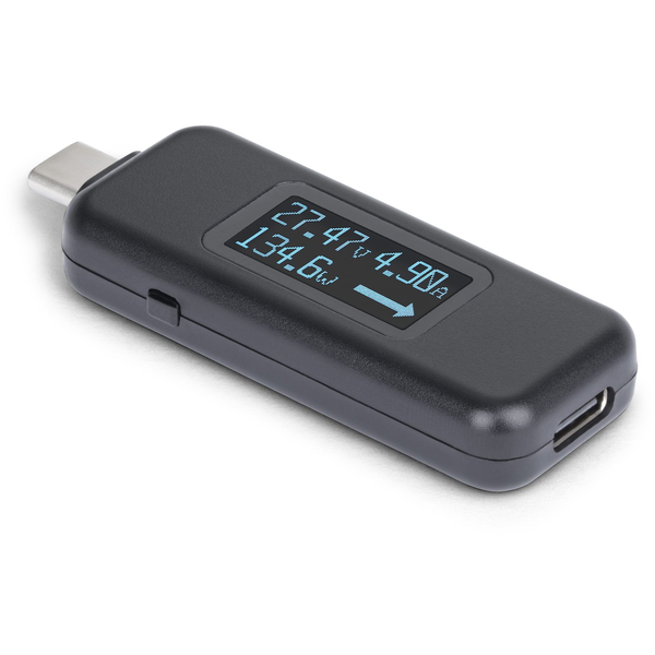 StarTech.com USBC-PWRTESTER strømforsyningstester Sort