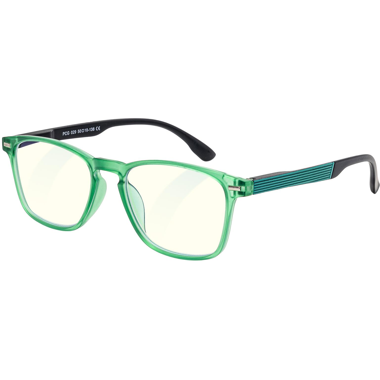 GLASSA Blue Light Blocking Glasses PCG 029, +0,00 dio, black and green (8592857292001)