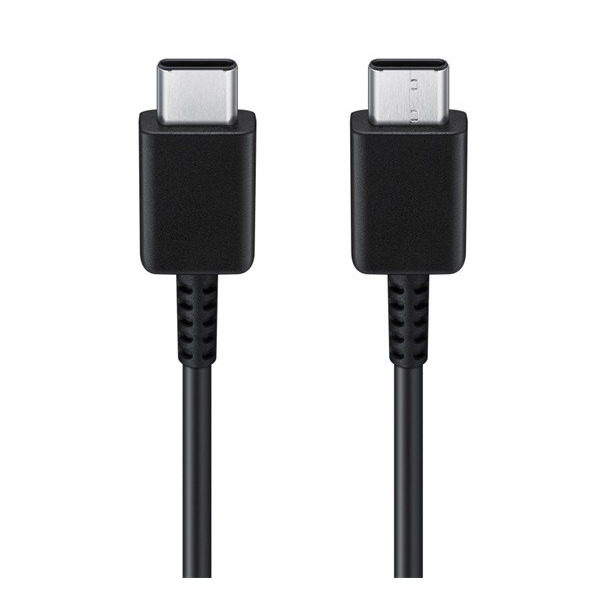 SAMSUNG adatkábel és töltő (Type-C - Type-C, gyorstöltés támogatás, 100cm) FEKETE (EP-DA705BBEGWW) (EP-DA705BBEGWW)