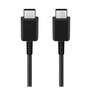 SAMSUNG adatkábel és töltő (Type-C - Type-C, gyorstöltés támogatás, 100cm) FEKETE (EP-DA705BBEGWW) (EP-DA705BBEGWW)