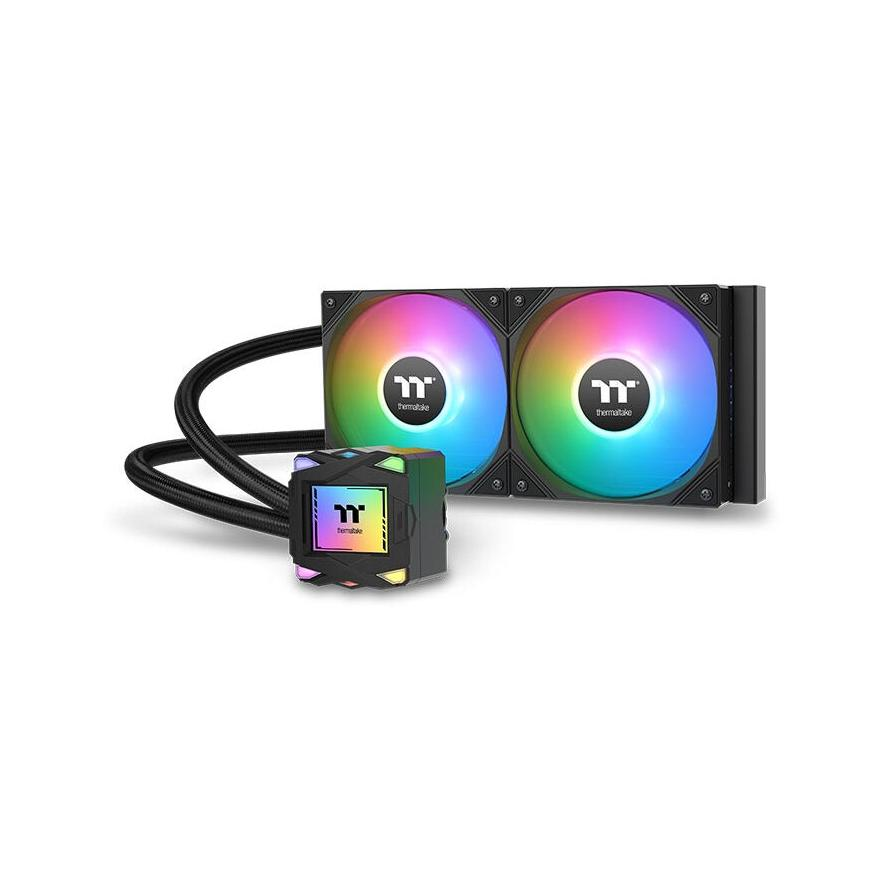 Thermaltake LA240 komplett vízhűtőrendszer - szinkronizált ARGB, fekete (CL-W457-PL12SW-A)