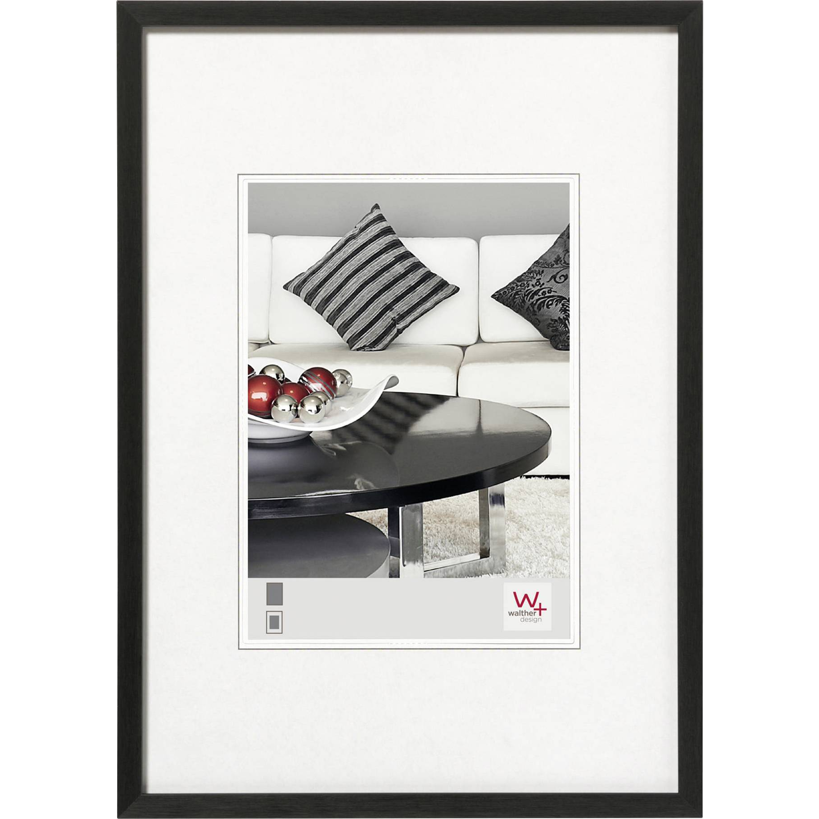 Walther AJ342B Chair 29,7x42 Képkeret - Fekete (AJ342B)