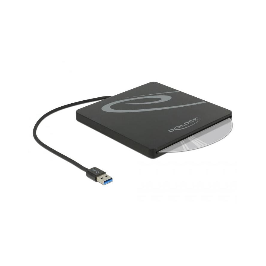 DeLOCK 42604 USB 3.0 Külső Optikai ház - Fekete (42604)