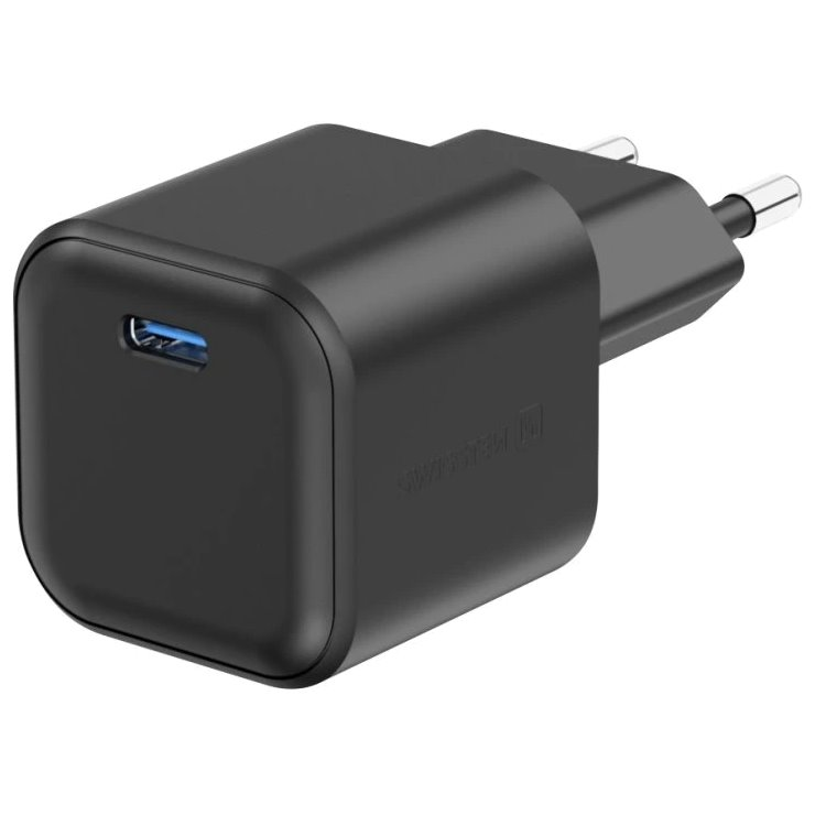 Swissten 22070210 USB-C Hálózati Gyorstöltő Adapter 35W - Fekete (22070210)