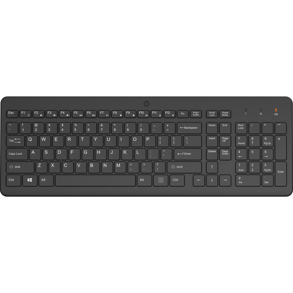 HP 220 Wireless Keyboard клавиатура За домашно ползване РЧ безжичен Черен