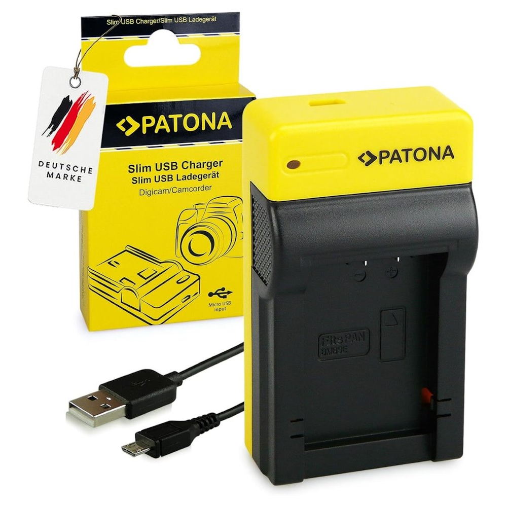 Patona PT151619 Foto Panasonic DMW-BMB9 slim USB Akkumulátor töltő (PT151619)