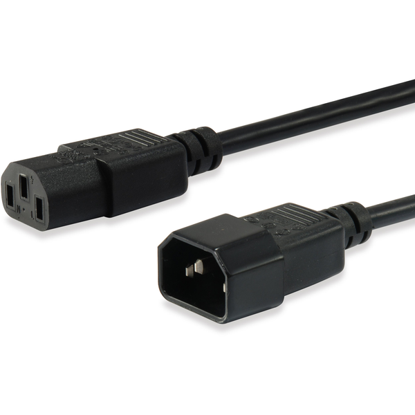 Equip 112101 cavo di alimentazione Nero 3 m Accoppiatore C14 Accoppiatore C13