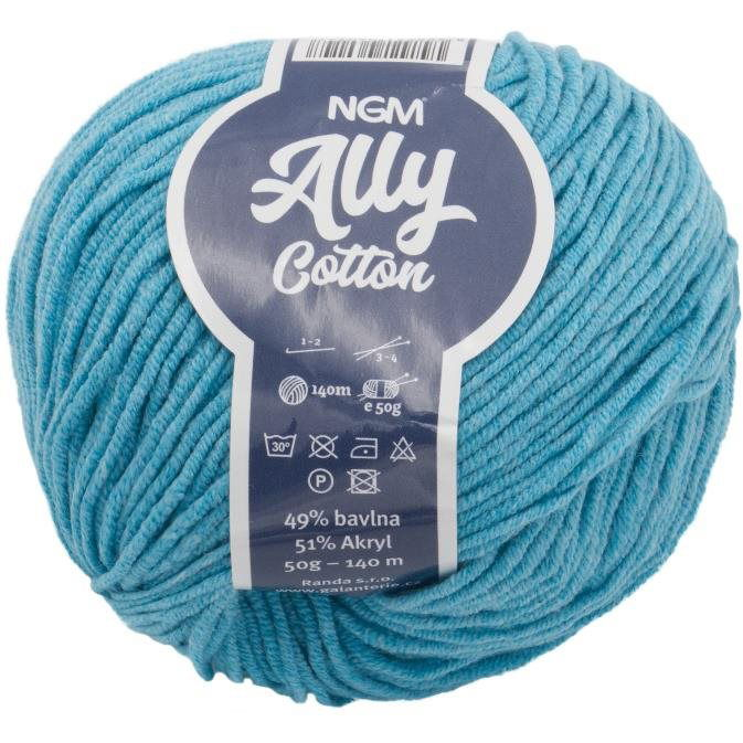 Ally cotton 50 g - 016 türkizkék (6803)