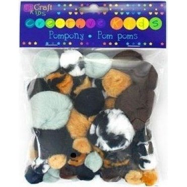  DP Craft Pompony akrylowe Animal Prints 